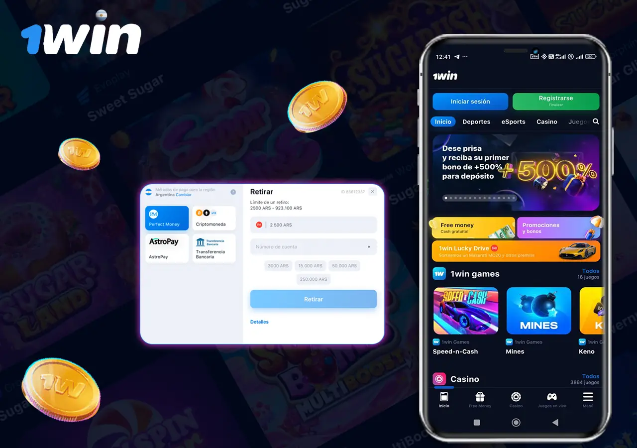 Cómo retirar dinero de la app 1win